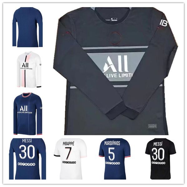 2021 messi 30 soccer jersey mbappe di maria cavani icardi long sleeve ander draxler 2022 home away high-quality football clothes, Black;yellow
2021 messi 30 soccer jersey mbappe di maria cavani icardi long sleeve ander draxler 2022 home away high-quality football clothes, Black;yellow