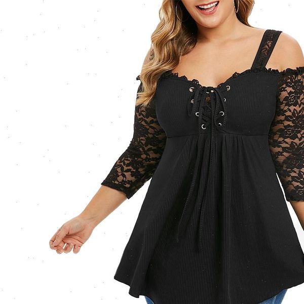 6xl plus size women shirts off shoulder lace long sleeve black blouses casual irregular streetwear femme d25, White
6xl plus size women shirts off shoulder lace long sleeve black blouses casual irregular streetwear femme d25, White