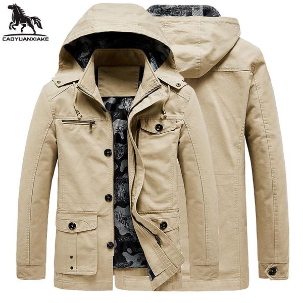 men's jackets autumn jacket men m-4xl 5xl mens casual warm hooded parka coats water wash coat splicing detachable hat, Black;brown
men's jackets autumn jacket men m-4xl 5xl mens casual warm hooded parka coats water wash coat splicing detachable hat, Black;brown