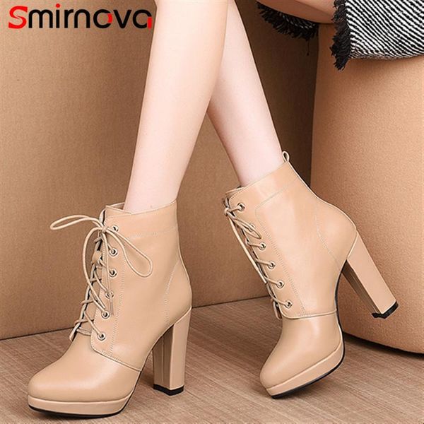 boots smirnova 2021 super high heels arrival women's autumn party lace up shoes quality genuine leather, Black
boots smirnova 2021 super high heels arrival women's autumn party lace up shoes quality genuine leather, Black