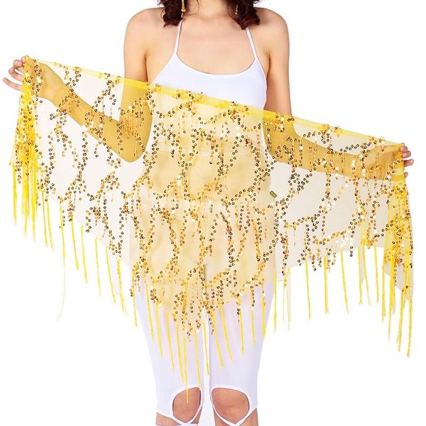 stage wear women sequin tassel wrap irregular skirt belly dance hip triangle scarf, Black;red
stage wear women sequin tassel wrap irregular skirt belly dance hip triangle scarf, Black;red