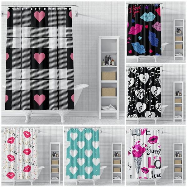 shower curtains 3d love heart print pattern curtain bathroom waterproof polyester nordic home decoration
shower curtains 3d love heart print pattern curtain bathroom waterproof polyester nordic home decoration