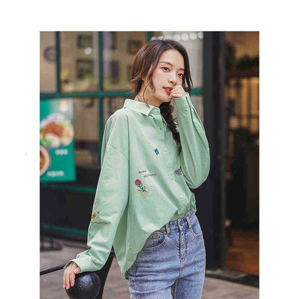 women's blouses & shirts blouses spring literary slim 100%cotton embroidery long sleeve women shirt xlrx, White
women's blouses & shirts blouses spring literary slim 100%cotton embroidery long sleeve women shirt xlrx, White