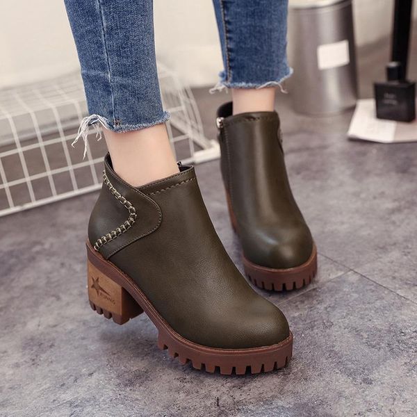 boots 2021 elegant concise square toe women ankle back zipper fashion autumn winter thick heels pumps wedding shoes woman, Black
boots 2021 elegant concise square toe women ankle back zipper fashion autumn winter thick heels pumps wedding shoes woman, Black