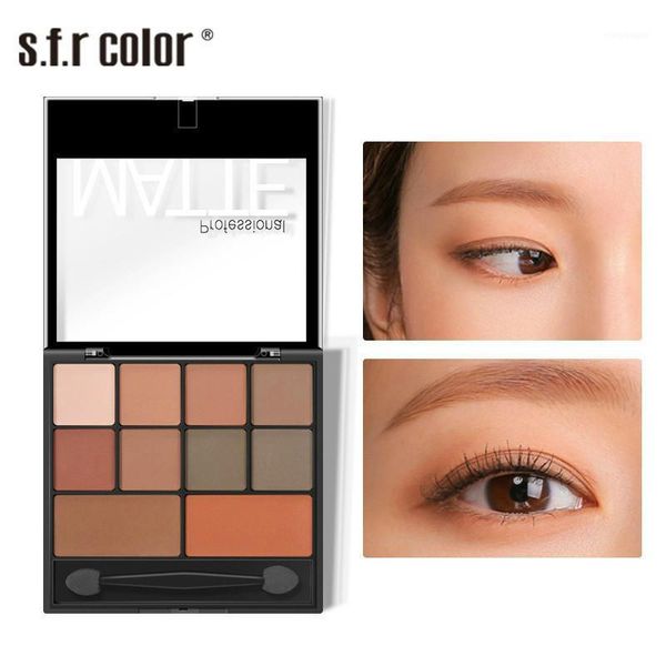 s.f.r color matte eyeshadow palette long lasting waterproof smoky brown pigment eye shadow pallete makeup cosmetics1
s.f.r color matte eyeshadow palette long lasting waterproof smoky brown pigment eye shadow pallete makeup cosmetics1