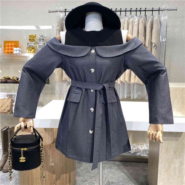 dresses niche fashion personality modification off the shoulder design bond two to-line dressed, Black;gray
dresses niche fashion personality modification off the shoulder design bond two to-line dressed, Black;gray