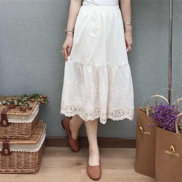 skirts mori girl multi layer lace cotton skirt women fairy embroidery elastic waist hollow princess underskirt kawaii z025, Black
skirts mori girl multi layer lace cotton skirt women fairy embroidery elastic waist hollow princess underskirt kawaii z025, Black