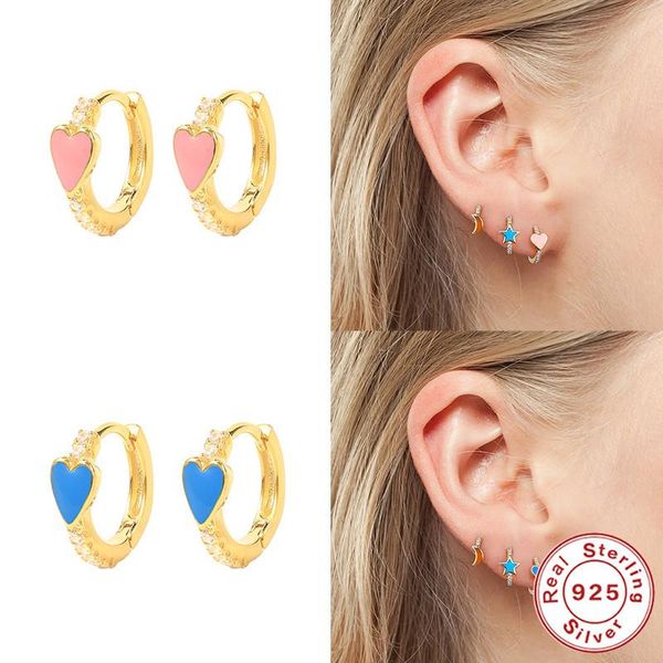 hoop & huggie aide 1pair couple earrings with charm love heart for women 2021 s925 silver delicate jewelry valentine's day, Golden;silver
hoop & huggie aide 1pair couple earrings with charm love heart for women 2021 s925 silver delicate jewelry valentine's day, Golden;silver