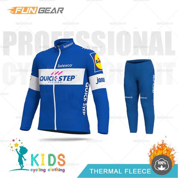 racing sets children long sleeve jersey set quick step winter kids pro team cycling clothing clothes boys mtb thermal fleece wear pad pants, Black;blue
racing sets children long sleeve jersey set quick step winter kids pro team cycling clothing clothes boys mtb thermal fleece wear pad pants, Black;blue