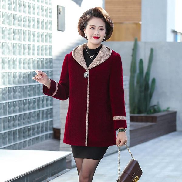 women's wool & blends 2021 womens coats quality double-faced cashmere autumn winter woolen jacket mink fleece elegant coat female plus, Black
women's wool & blends 2021 womens coats quality double-faced cashmere autumn winter woolen jacket mink fleece elegant coat female plus, Black