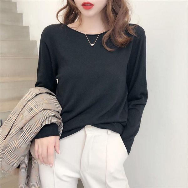 women's sweaters avocado green sweater women fashion loose knitted pullover spring and autumn bottoming shirt ladies ns1785, White;black
women's sweaters avocado green sweater women fashion loose knitted pullover spring and autumn bottoming shirt ladies ns1785, White;black