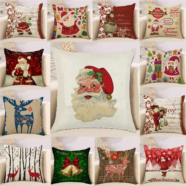 styles xmas cotton linen pillow case 2021 year's christmas cushion cover merry home sofa waist cushion/decorative
styles xmas cotton linen pillow case 2021 year's christmas cushion cover merry home sofa waist cushion/decorative