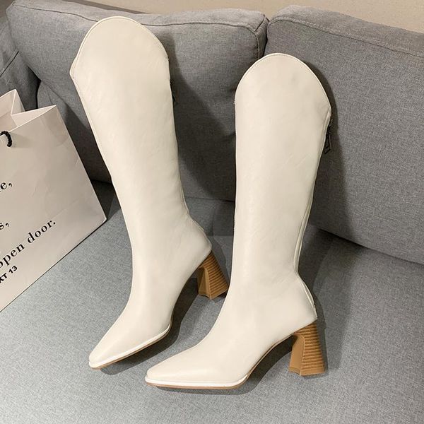boots knee-high shoes women high heels pointed toe microfiber elegant fashion autumn winter footwear black brown
boots knee-high shoes women high heels pointed toe microfiber elegant fashion autumn winter footwear black brown