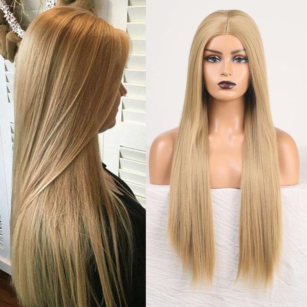 synthetic wigs rongduoyi ash blonde high temperature wig long silky straight for women middle part full machine made cosplay, Black
synthetic wigs rongduoyi ash blonde high temperature wig long silky straight for women middle part full machine made cosplay, Black