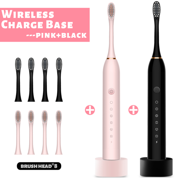 sonic electric toothbrush ipx-7 ultrasonic automatic smart tooth brush usb wireless charge base waterproof couple style x3
sonic electric toothbrush ipx-7 ultrasonic automatic smart tooth brush usb wireless charge base waterproof couple style x3