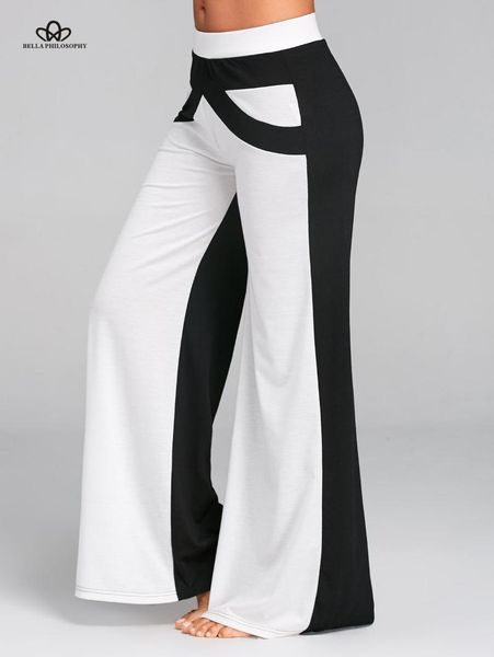 women's pants & capris wipalo wide leg with color block causal loose straight flat trousers long female women, Black;white
women's pants & capris wipalo wide leg with color block causal loose straight flat trousers long female women, Black;white