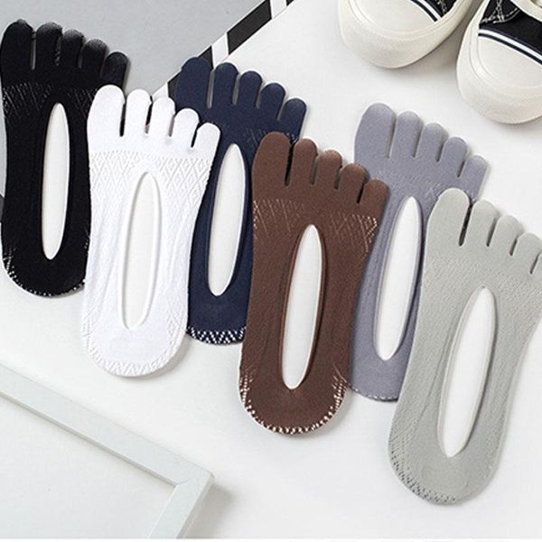 men's socks summer invisible five finger men ultra-thin non-slip mesh breathable elastic solid silk sock with toes, Black
men's socks summer invisible five finger men ultra-thin non-slip mesh breathable elastic solid silk sock with toes, Black