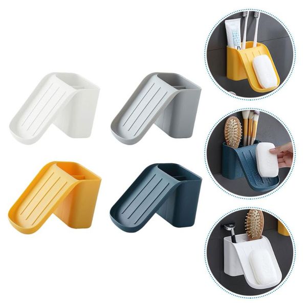 hooks & rails 4pcs multifunctional storage box toothbrush traceless rack hanging
hooks & rails 4pcs multifunctional storage box toothbrush traceless rack hanging