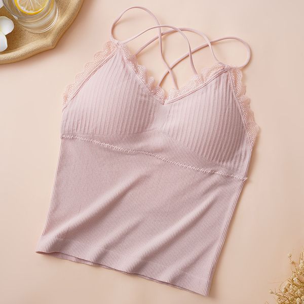 striped lace crop back lady solid color lingerie padded simple underwear, Black;white
striped lace crop back lady solid color lingerie padded simple underwear, Black;white