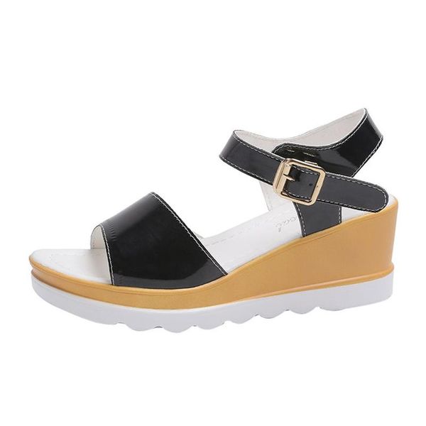 dress shoes lovely pink sandals women's casual platform fashion ankle strap comfy summer wedges, Black
dress shoes lovely pink sandals women's casual platform fashion ankle strap comfy summer wedges, Black