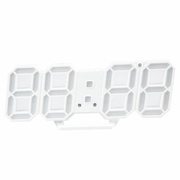 modern digital 3d led wall clock alarm clocks snooze with 12/24 hour display ty53