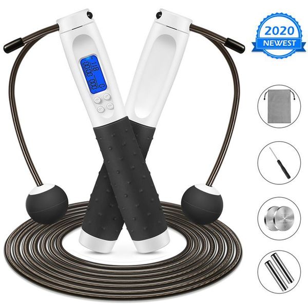 jump ropes electronic counting rope cord/cordless professional fat burning skipping 3m/9.8ft digital speed jumping
jump ropes electronic counting rope cord/cordless professional fat burning skipping 3m/9.8ft digital speed jumping