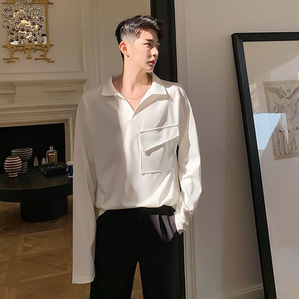 men's hoodies & sweatshirts men turn collar long sleeve casual t-shirt male streetwear vintage fashion packet pullover tee shirt 4hbd, Black
men's hoodies & sweatshirts men turn collar long sleeve casual t-shirt male streetwear vintage fashion packet pullover tee shirt 4hbd, Black