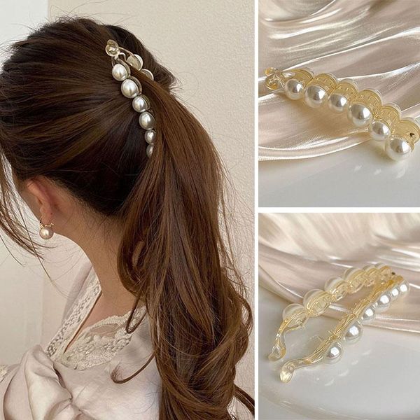 hair accessories women banana claw clip elegant pearls ponytail holders hairpin barrettes fashion simple hairclip
hair accessories women banana claw clip elegant pearls ponytail holders hairpin barrettes fashion simple hairclip