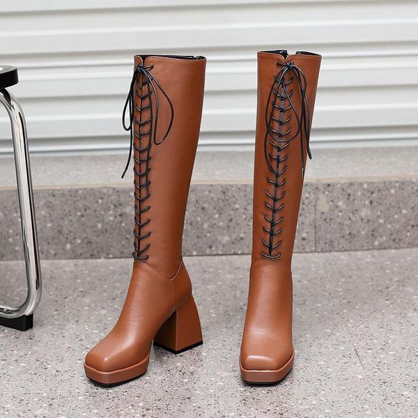 boots high-quality microfiber leather knee high lace up ladies platform heels fashion nightclub patry shoes wholesale, Black
boots high-quality microfiber leather knee high lace up ladies platform heels fashion nightclub patry shoes wholesale, Black