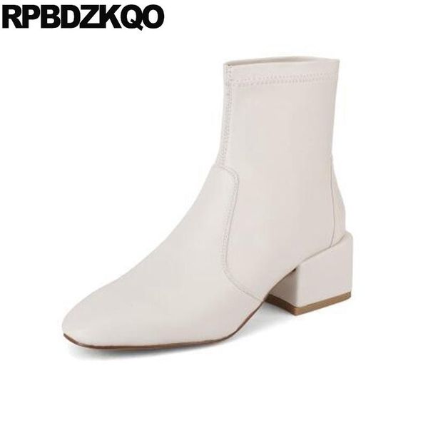 boots white autumn european booties chunky fall block vintage women ankle medium heel suede short square toe waterproof shoes, Black
boots white autumn european booties chunky fall block vintage women ankle medium heel suede short square toe waterproof shoes, Black