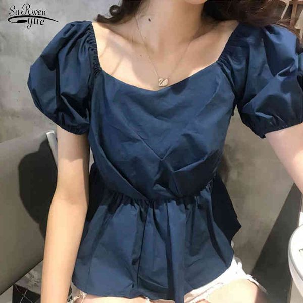 korean fashion ruffled patchwork solid blouses summer slash-neck waist slim woman female short sleeve clothes blusas 14551 210521, White
korean fashion ruffled patchwork solid blouses summer slash-neck waist slim woman female short sleeve clothes blusas 14551 210521, White