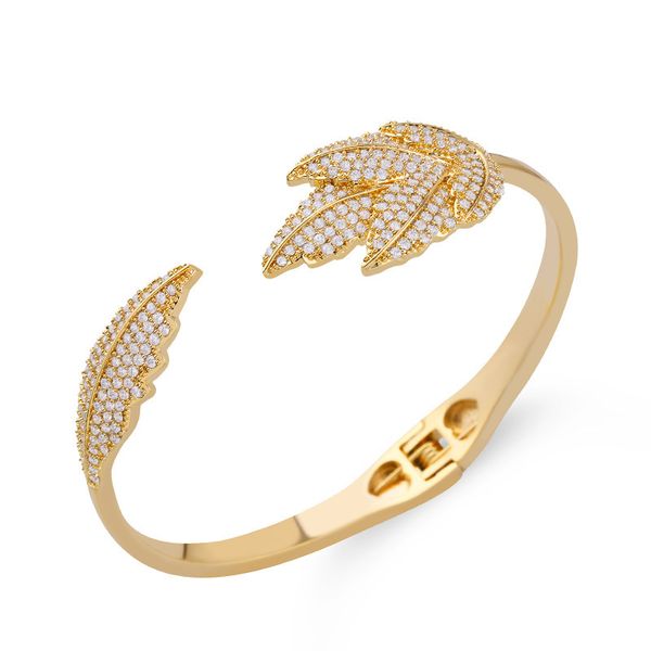 designers new fashion opening bracelet simple copper plated gold inlaid diamond handpiece brb29, Black
designers new fashion opening bracelet simple copper plated gold inlaid diamond handpiece brb29, Black