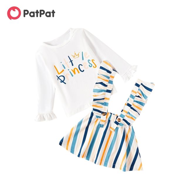 summer 2-piece baby / toddler girl letter long-sleeve and striped strap skirt set 210528, White
summer 2-piece baby / toddler girl letter long-sleeve and striped strap skirt set 210528, White