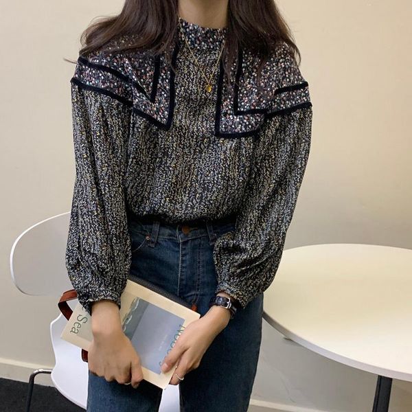 women's blouses & shirts blouse women vintage lantern sleeve floral patchwork tunik spring elegant ladies mujer streetwear camisa outwe, White
women's blouses & shirts blouse women vintage lantern sleeve floral patchwork tunik spring elegant ladies mujer streetwear camisa outwe, White