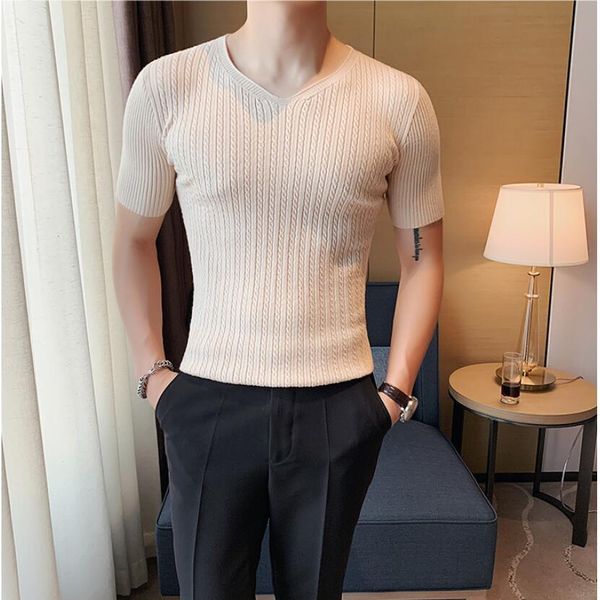 men's polos men's summer clothes, casual knitted or crocheted t-shirts, slim cut, fashion, v-neck, short sleeve, black and white,, White;black
men's polos men's summer clothes, casual knitted or crocheted t-shirts, slim cut, fashion, v-neck, short sleeve, black and white,, White;black