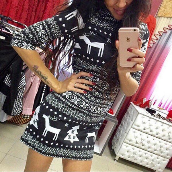 women spring autumn knitted christmas dress plus sized round neck long sleeve mini dresses black/red casual, Black;gray
women spring autumn knitted christmas dress plus sized round neck long sleeve mini dresses black/red casual, Black;gray