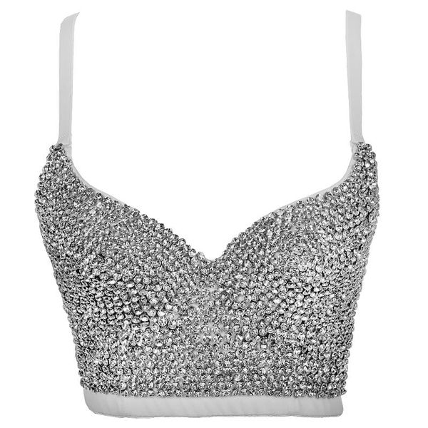 rhinestone rave festival clothing glitter bustier silver crop party night diamond christmas db900 women's tanks & camis, White
rhinestone rave festival clothing glitter bustier silver crop party night diamond christmas db900 women's tanks & camis, White