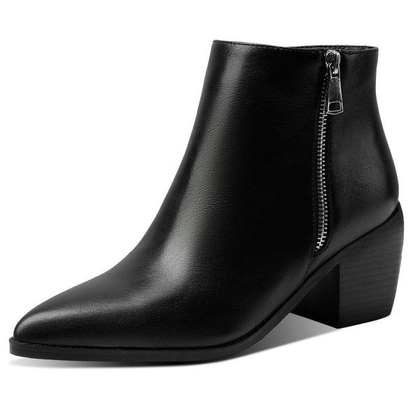 boots burgundy woman fashion winter warm ankle pointed toe chunky heel short faux leather zipper, Black
boots burgundy woman fashion winter warm ankle pointed toe chunky heel short faux leather zipper, Black