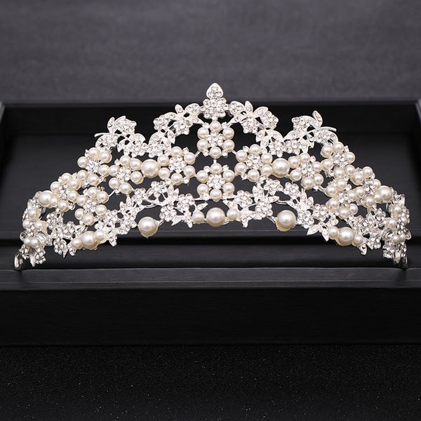 luxuriou crystal pearl silver color hair jewelry wedding tiara bridal crown head jewelry prom headpiece wedding hair accessoriesdio chan con, Golden;white
luxuriou crystal pearl silver color hair jewelry wedding tiara bridal crown head jewelry prom headpiece wedding hair accessoriesdio chan con, Golden;white