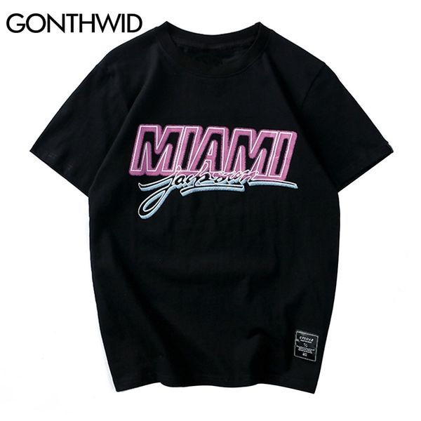 tees shirts miami print short sleeve casual cotton tshirts streetwear mens women hip hop harajuku fashion 210602, White;black
tees shirts miami print short sleeve casual cotton tshirts streetwear mens women hip hop harajuku fashion 210602, White;black