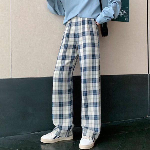 grid pants women fashion plaid loose straight checked trousers korean style casual wide leg women's & capris, Black;white
grid pants women fashion plaid loose straight checked trousers korean style casual wide leg women's & capris, Black;white