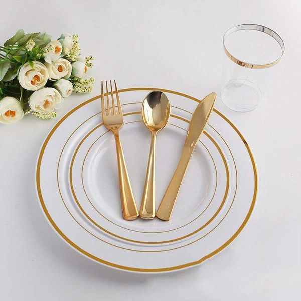 12pcs rose gold plastic knife fork spoon luxury dinnerware for wedding birthday grand event valentine day party sets disposable
12pcs rose gold plastic knife fork spoon luxury dinnerware for wedding birthday grand event valentine day party sets disposable
