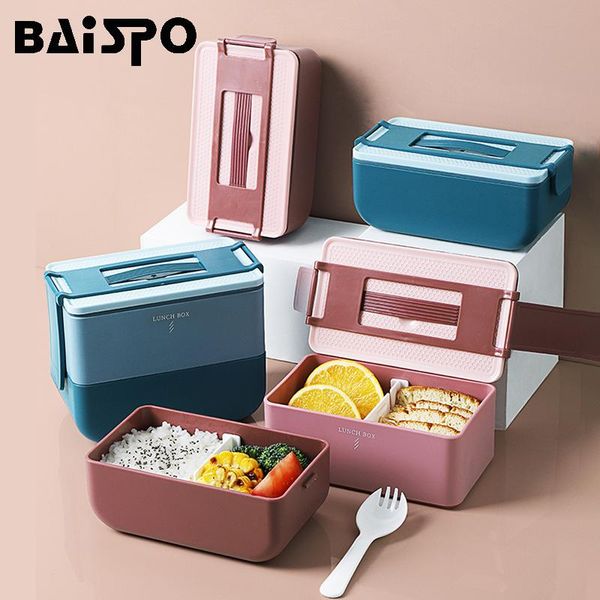 dinnerware sets baispo portable lunch box with compartment microwave heating bento high capacity container tableware for picnic
dinnerware sets baispo portable lunch box with compartment microwave heating bento high capacity container tableware for picnic