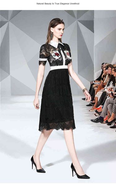 short sleeve new fashion runway lace patchwork summer bow tie women dresse sweet pearls button print hollow out dress vestidos, Black;gray
short sleeve new fashion runway lace patchwork summer bow tie women dresse sweet pearls button print hollow out dress vestidos, Black;gray