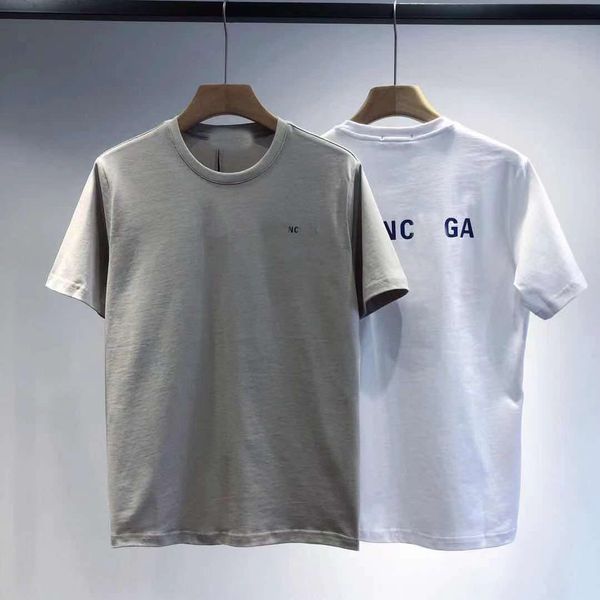 high version 2021 summer women's light gray chest letter printed short sleeve t-shirt loose round neck couple's top, White
high version 2021 summer women's light gray chest letter printed short sleeve t-shirt loose round neck couple's top, White