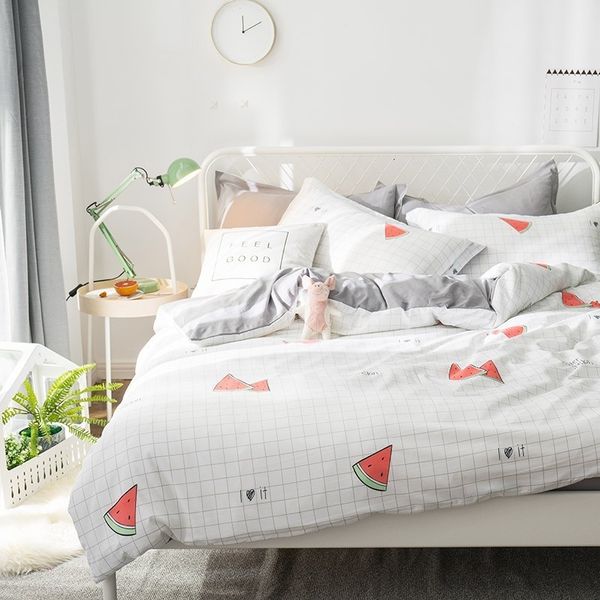 bedding sets solstice home textile 4pcs set white plaid watermelon simple duvet cover pillowcase flat sheet kid girls bed linen 32iu
bedding sets solstice home textile 4pcs set white plaid watermelon simple duvet cover pillowcase flat sheet kid girls bed linen 32iu