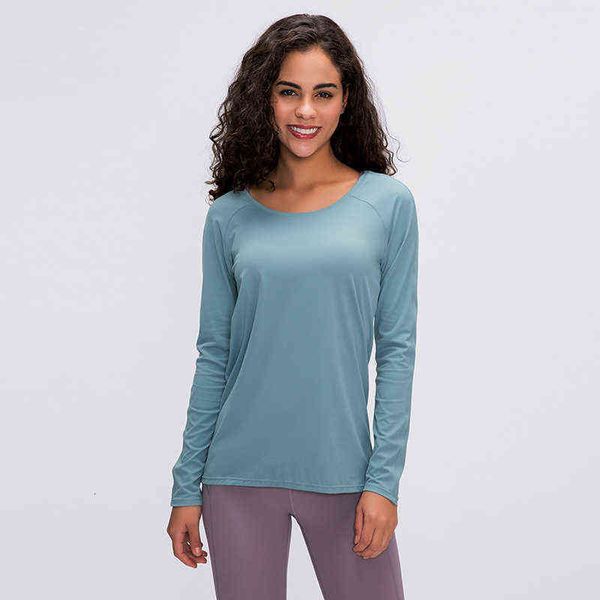 Women's T-shirt Spring and summer feeling Yoga long sleeve quick dry Breathable slim thin running sports fitns top, White
Women's T-shirt Spring and summer feeling Yoga long sleeve quick dry Breathable slim thin running sports fitns top, White