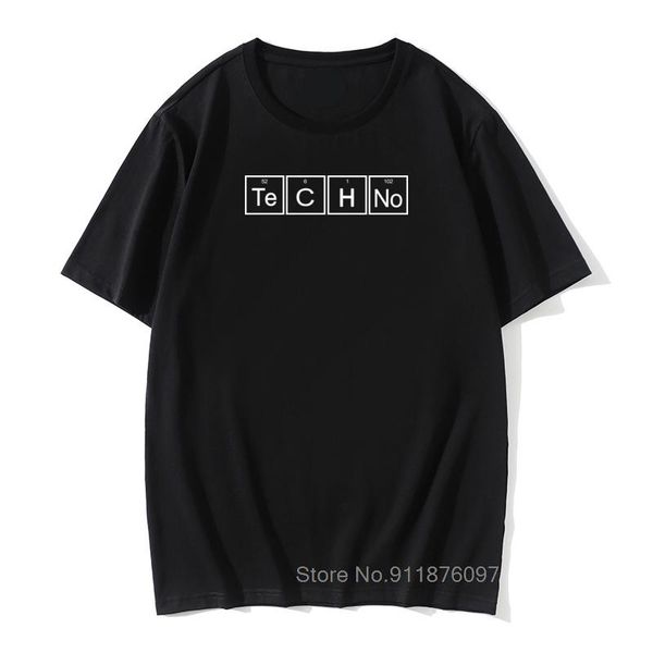 men's t-shirts techno slogan print t-shirt periodic table graphic design music tee house summer retro tees camiseta masculina, White;black
men's t-shirts techno slogan print t-shirt periodic table graphic design music tee house summer retro tees camiseta masculina, White;black