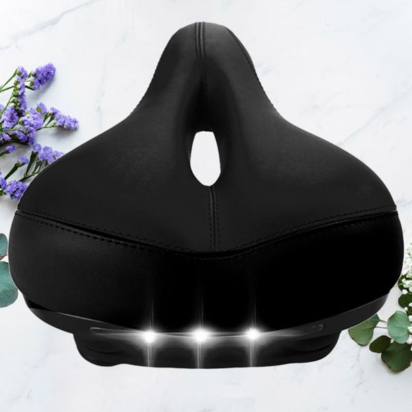 bike saddles hollow absorption saddle thickened broaden cushion comfortable seat with taillight without battery (black)
bike saddles hollow absorption saddle thickened broaden cushion comfortable seat with taillight without battery (black)