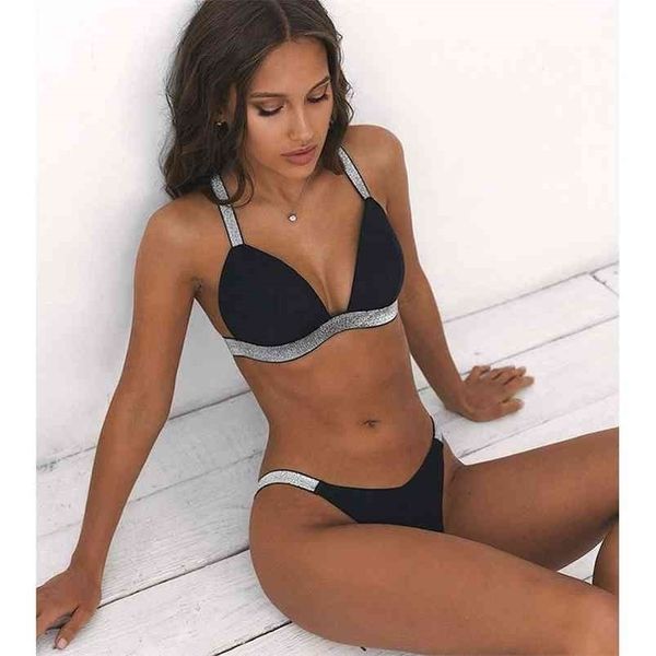 high waist bikini swimwear women swimsuit set push up bathing suit female summer beachwear 210714, White;black
high waist bikini swimwear women swimsuit set push up bathing suit female summer beachwear 210714, White;black